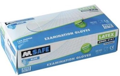 M-Safe 4161 disposable latex handschoen - 9/l