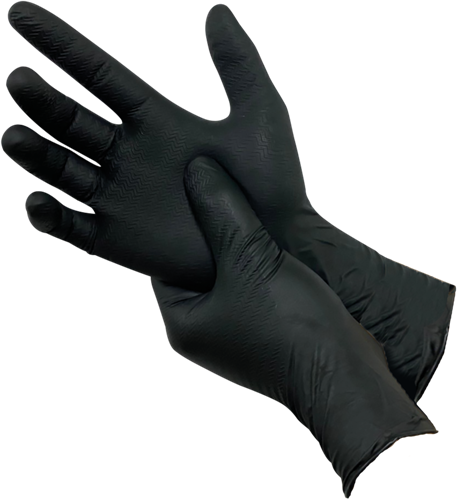 PSP 55-246 Single Use Nitrile Gripper Black Pro - 10-xl