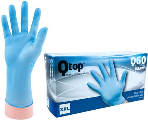 Qtop Q60 Heavy Nitril Handschoenen Blauw