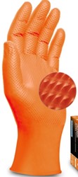 Qtop Q80 Diamond Oranje Nitril handschoen