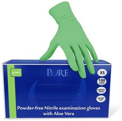 Groene nitril handschoenen