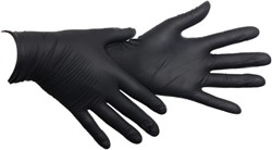 Zwarte nitril handschoenen